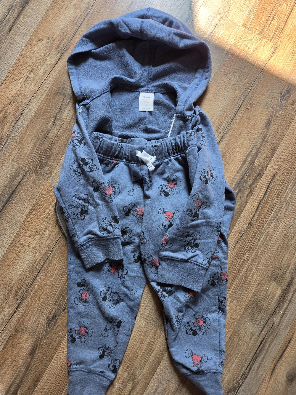 Disney Gray-Blue Mickey Mouse Jogger Pants